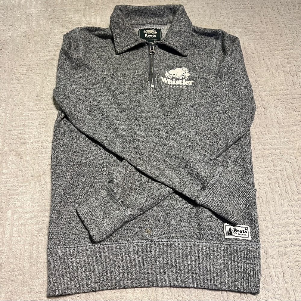 Roots Canada Sweater Quarter Zip Whistler Women’s XXS - Picture 2 of 8